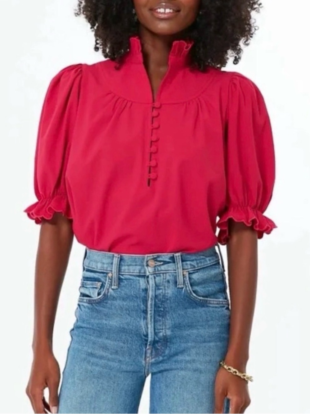 Pomander Place Selena Blouse raspberry